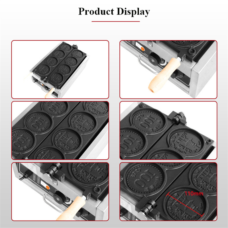 4 pezzi piccola moneta d'oro m - Mini Waffle Maker Machine recensione e prezzo