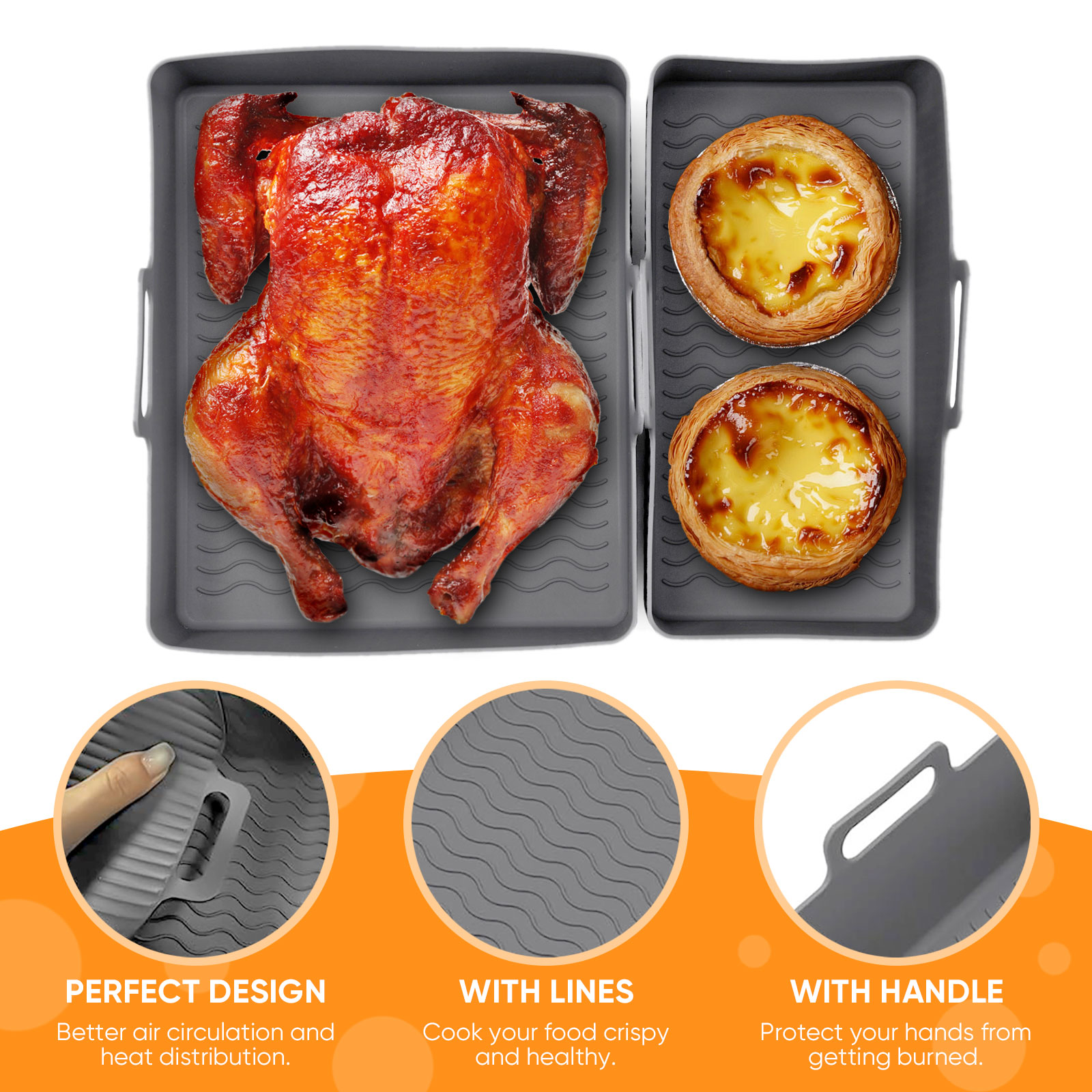2 pz Set Silicone Friggitrice  - Air Fryer Silicone Pot Liner recensione e prezzo